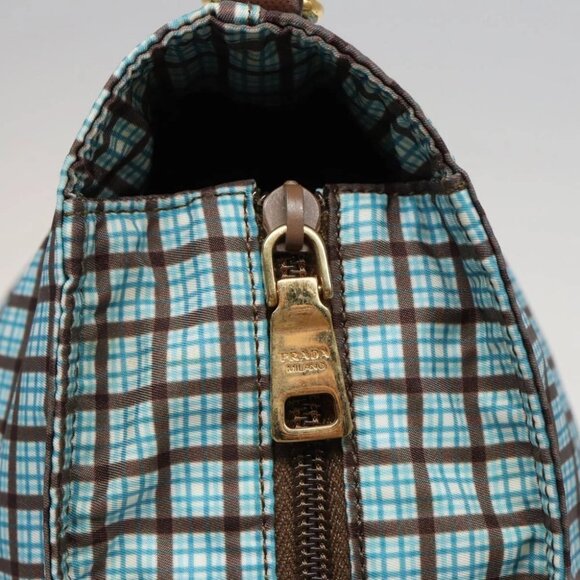 PRADA Hand Bag Nylon 2way Light Blue B2600G Auth 80981V - Picture 10 of 15